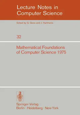 Becvar |  Mathematical Foundations of Computer Science 1975 | Buch |  Sack Fachmedien