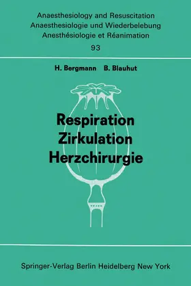 Bergmann / Blauhut |  Respiration Zirkulation Herzchirurgie | Buch |  Sack Fachmedien