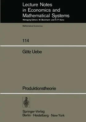 Uebe |  Produktionstheorie | Buch |  Sack Fachmedien
