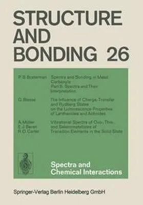 Duan / Gade / Poeppelmeier |  Spectra and Chemical Interactions | Buch |  Sack Fachmedien