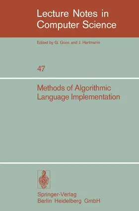Ershov / Koster |  Methods of Algorithmic Language Implementation | Buch |  Sack Fachmedien