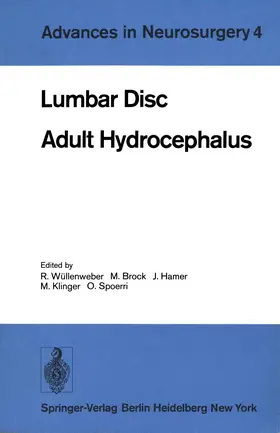 Wüllenweber / Brock / Hamer |  Lumbar Disc Adult Hydrocephalus | Buch |  Sack Fachmedien