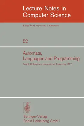 Steinby / Salomaa |  Automata, Languages and Programming | Buch |  Sack Fachmedien