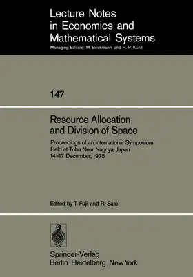 Fujii / Sato |  Resource Allocation and Division of Space | Buch |  Sack Fachmedien
