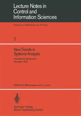 Lions / Bensoussan |  New Trends in Systems Analysis | Buch |  Sack Fachmedien