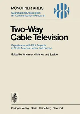 Kaiser / Witte / Marko |  Two-Way Cable Television | Buch |  Sack Fachmedien