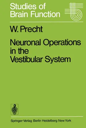 Precht |  Neuronal Operations in the Vestibular System | Buch |  Sack Fachmedien