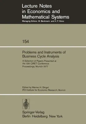 Strigel |  Problems and Instruments of Business Cycle Analysis | Buch |  Sack Fachmedien