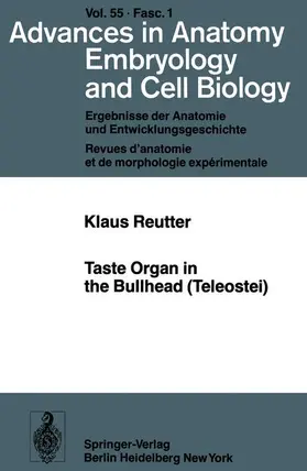 Reutter |  Taste Organ in the Bullhead (Teleostei) | Buch |  Sack Fachmedien
