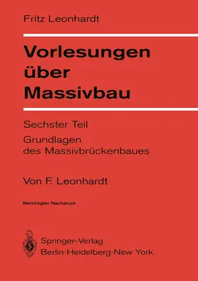 Leonhardt | Vorlesungen über Massivbau | Buch | 978-3-540-09035-9 | sack.de