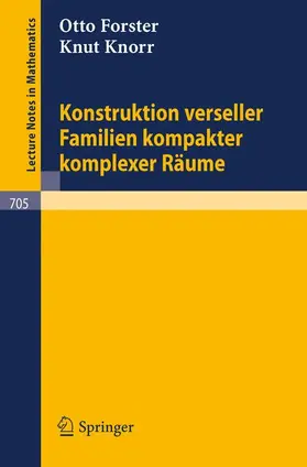 Knorr / Forster |  Konstruktion verseller Familien kompakter komplexer Räume | Buch |  Sack Fachmedien