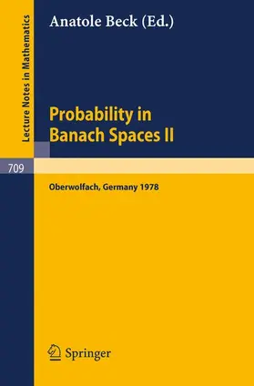 Beck |  Probability in Banach Spaces II | Buch |  Sack Fachmedien