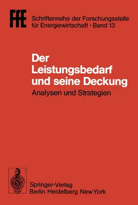 Schaefer |  Der Leistungsbedarf und seine Deckung | Buch |  Sack Fachmedien