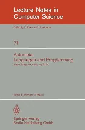 Maurer |  Automata, Languages, and Programming | Buch |  Sack Fachmedien