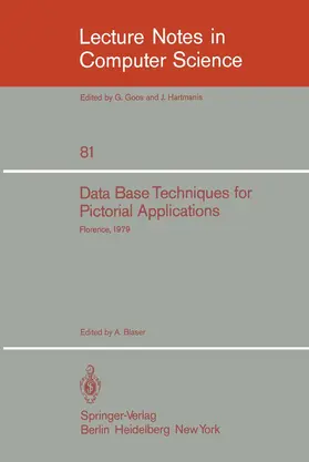 Blaser |  Data Base Techniques for Pictorial Application | Buch |  Sack Fachmedien