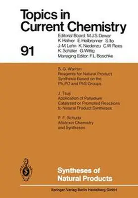Warren / Tsuji / Schuda |  Syntheses of Natural Products | Buch |  Sack Fachmedien