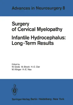 Grote / Brock / Clar |  Surgery of Cervical Myelopathy | Buch |  Sack Fachmedien