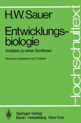 Sauer |  Entwicklungsbiologie | Buch |  Sack Fachmedien