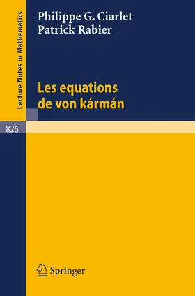 Ciarlet / Rabier |  Les Equations de von Karman | Buch |  Sack Fachmedien
