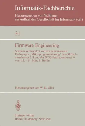 Giloi |  Firmware Engineering | Buch |  Sack Fachmedien