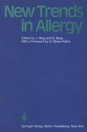 Ring / Burg |  New Trends in Allergy | Buch |  Sack Fachmedien