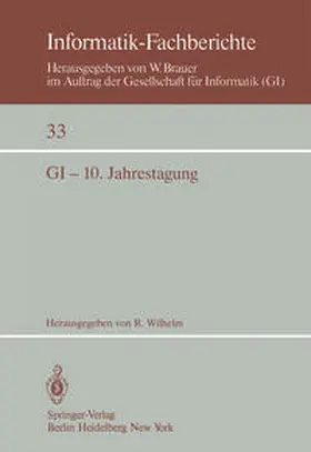Wilhelm |  GI - 10. Jahrestagung | Buch |  Sack Fachmedien