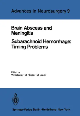 Schiefer / Klinger / Brock |  Brain Abscess and Meningitis | Buch |  Sack Fachmedien