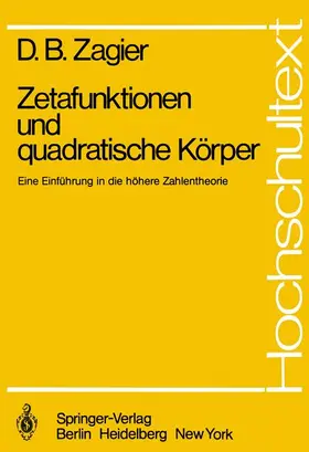 Zagier |  Zetafunktionen und quadratische Körper | Buch |  Sack Fachmedien