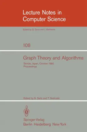 Nishizeki / Saito |  Graph Theory and Algorithms | Buch |  Sack Fachmedien