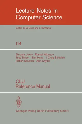 Liskov / Atkinson / Bloom |  CLU | Buch |  Sack Fachmedien