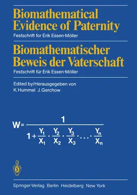 Hummel / Gerchow |  Biomathematical Evidence of Paternity / Biomathematischer Beweis der Vaterschaft | Buch |  Sack Fachmedien