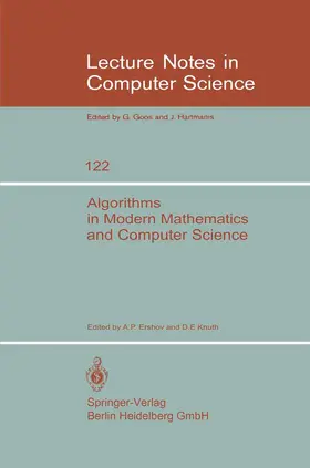 Ershov / Knuth |  Algorithms in Modern Mathematics and Computer Science | Buch |  Sack Fachmedien