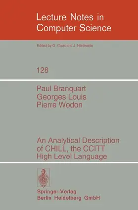 Branquart / Louis / Wodon |  An Analytical Description of CHILL, the CCITT High Level Language | Buch |  Sack Fachmedien