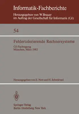 Schwärtzel / Nett |  Fehlertolerierende Rechnersysteme | Buch |  Sack Fachmedien