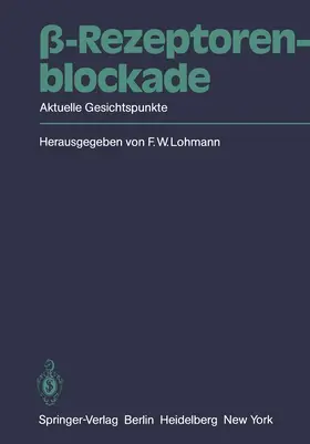 Lohmann |  ¿-Rezeptorenblockade | Buch |  Sack Fachmedien