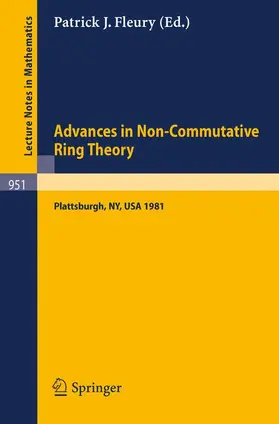 Fleury |  Advances in Non-Commutative Ring Theory | Buch |  Sack Fachmedien