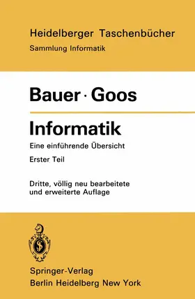 Bauer / Goos |  Informatik | Buch |  Sack Fachmedien