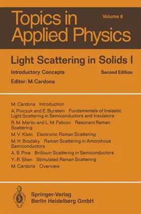Cardona |  Light Scattering in Solids I | Buch |  Sack Fachmedien