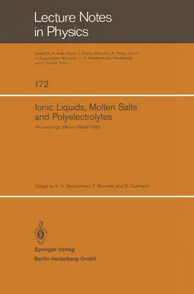 Bennemann / Brouers / Quitmann |  Ionic Liquids, Molten Salts, and Polyelectrolytes | Buch |  Sack Fachmedien