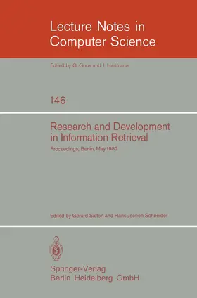 Schneider / Salton |  Research and Development in Information Retrieval | Buch |  Sack Fachmedien