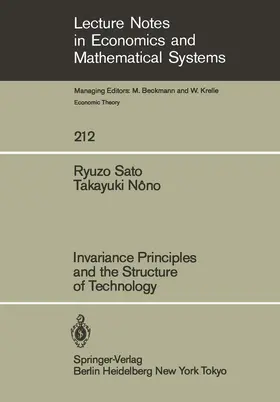 Sato / Nono |  Invariance Principles and the Structure of Technology | Buch |  Sack Fachmedien