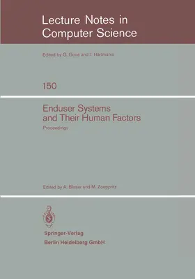 Blaser / Zoeppritz |  Enduser Systems and Their Human Factors | Buch |  Sack Fachmedien