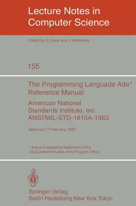 Hutchison / Kanade / Kittler |  The Programming Language Ada. Reference Manual | Buch |  Sack Fachmedien