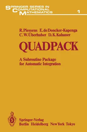 Piessens / Kahaner / Doncker-Kapenga |  Quadpack | Buch |  Sack Fachmedien