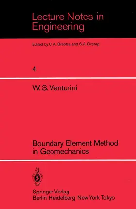 Venturini | Boundary Element Method in Geomechanics | Buch | 978-3-540-12653-9 | sack.de
