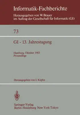 Kupka |  GI - 13. Jahrestagung | Buch |  Sack Fachmedien