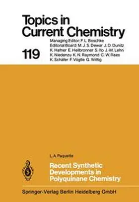 Paquette |  Recent Synthetic Developments in Polyquinane Chemistry | Buch |  Sack Fachmedien