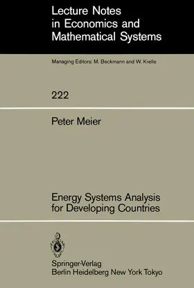 Meier |  Energy Systems Analysis for Developing Countries | Buch |  Sack Fachmedien