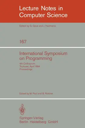 Paul / Robinet |  International Symposium on Programming | Buch |  Sack Fachmedien