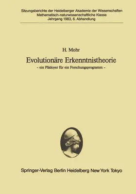 Mohr |  Evolutionäre Erkenntnistheorie | Buch |  Sack Fachmedien